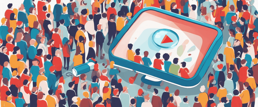 audience looking at thumbnail